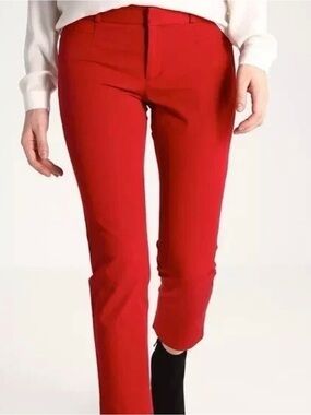 Banana Republic Sloan Red Slim Dress Pants